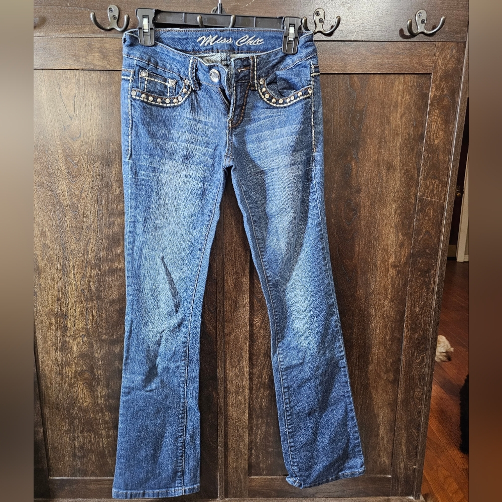 Miss Chic Jeans Blue Boot Cut Classic Denim